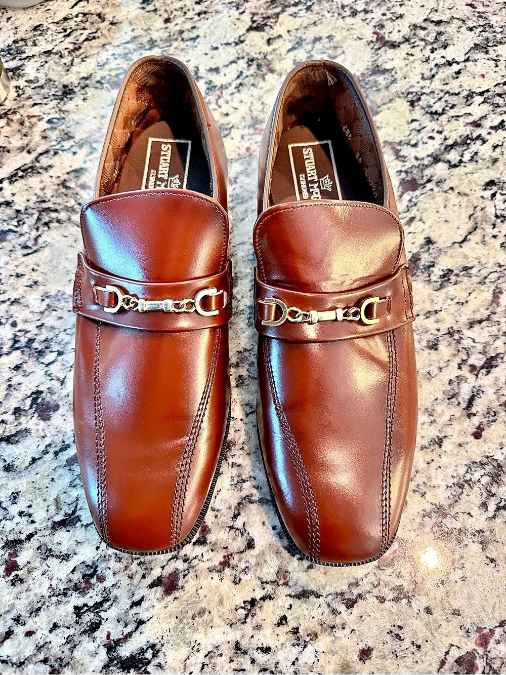 Stuart McGuire Leather Bit Loafers Brown US 10.5